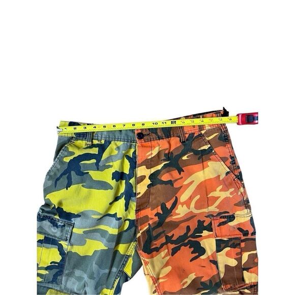 Rothco CARGO COMBAT PANT TWO TONE CAMO Unisex 32x30 Distressed Large Button Fly - Picture 8 of 16